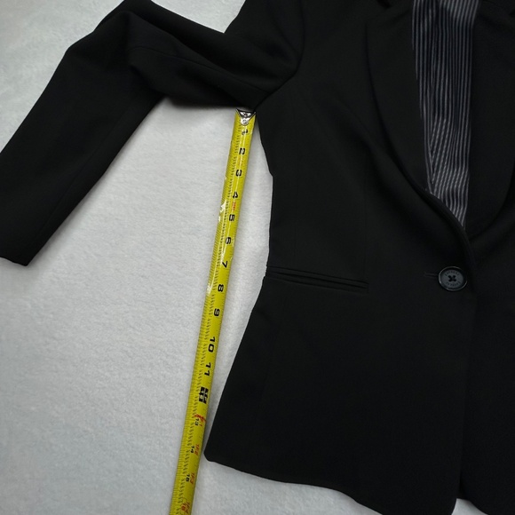 Express Editor Studio Womens Stretch Twill Fitted One Button Blazer size 0 - Picture 10 of 14